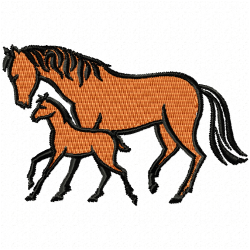 Horses Embroidery Design 11 Horses Embroidery Design 11